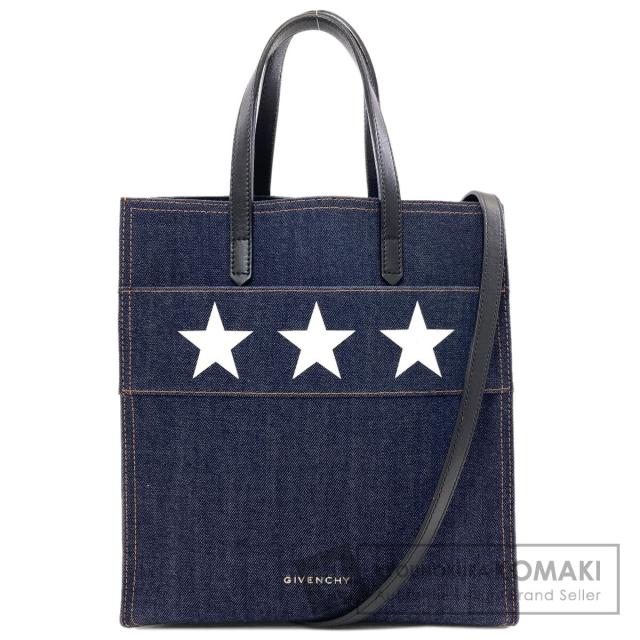 ジバンシー GIVENCHY スターゲート 2WAY ハンドバッグ デニム レディース 中古