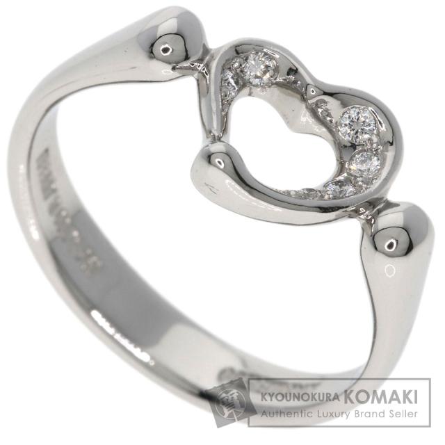 ティファニー TIFFANY&Co.  明けひろげハート形 金剛石  輪っか・指環 プラチナPT950 中古
