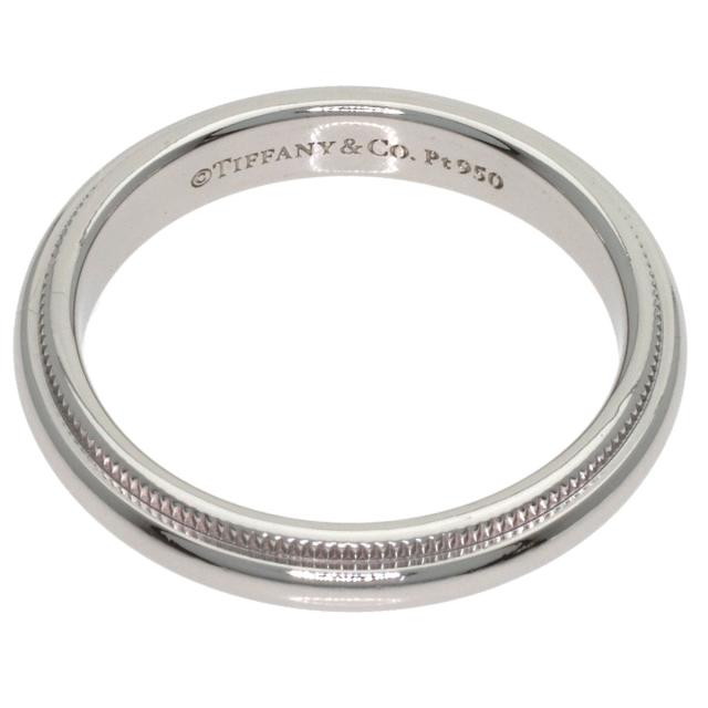 ティファニー TIFFANY&amp;Co.  ミルグレイン  輪っか・指環 プラチナPT950 レディース  中古