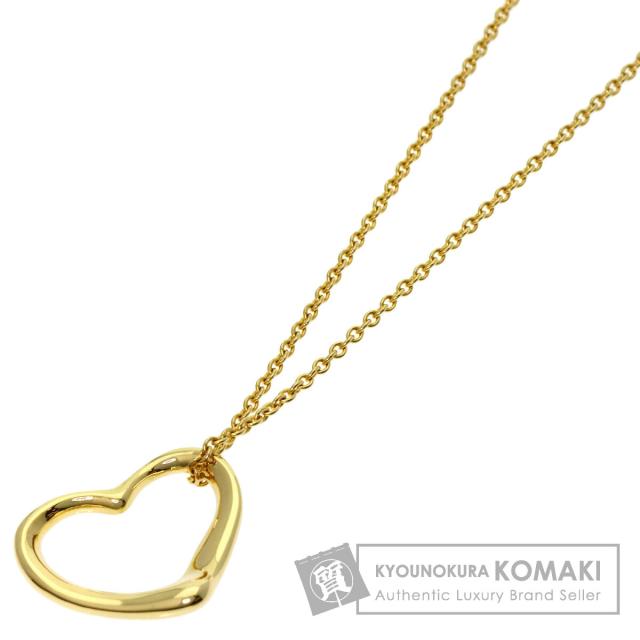 ティファニー TIFFANY&Co. オープンハート ネックレス K18イエローゴールド レディース 中古