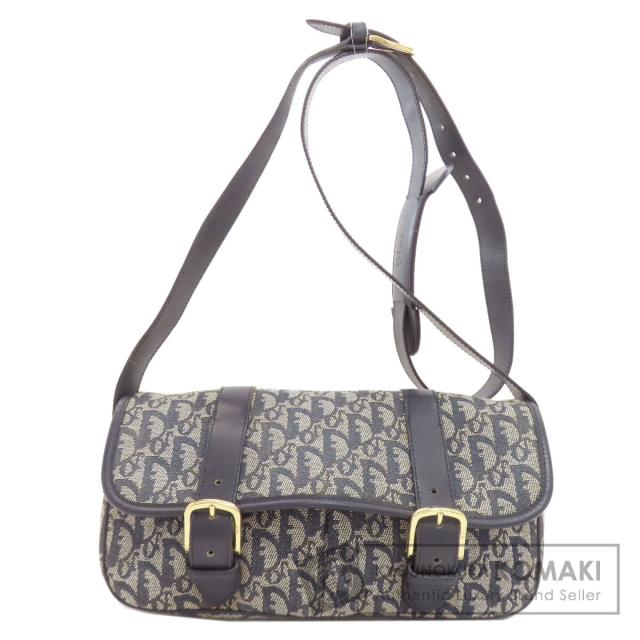 クリスチャンディオール CHRISTIAN DIOR トロッター柄 ショルダーバッグ キャンバス 中古