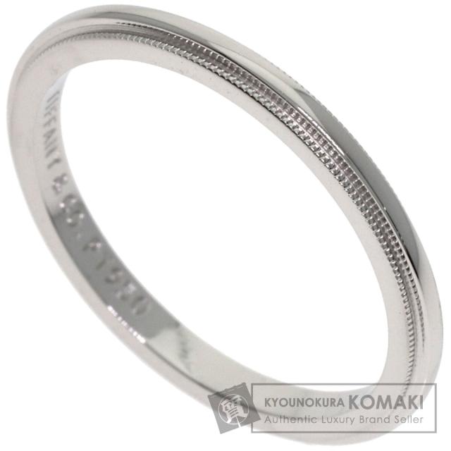 ティファニー TIFFANY&Co. ミルグレイン リング・指輪 プラチナPT950 レディース 中古