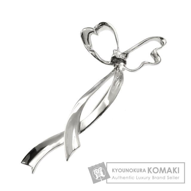 ティファニー TIFFANY&Co. リボン モチーフ ブローチ シルバー レディース 中古