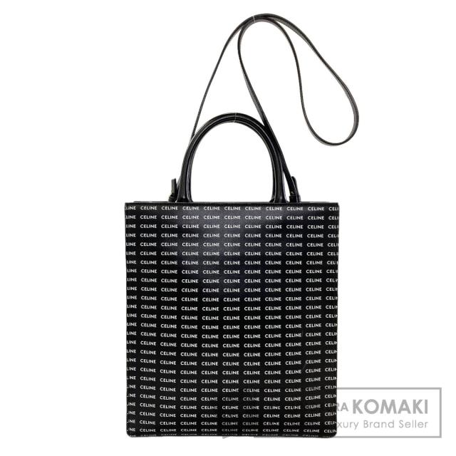 セリーヌ CELINE バーティカルカバ 2WAY ハンドバッグ カーフ レディース 中古