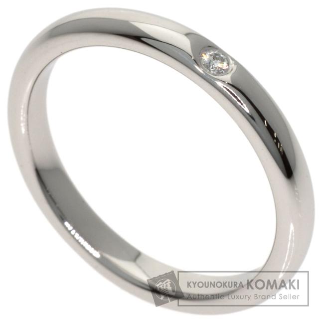 ティファニー TIFFANY&Co. ウェディング 1P ダイヤモンド リング・指輪 プラチナPT950 中古