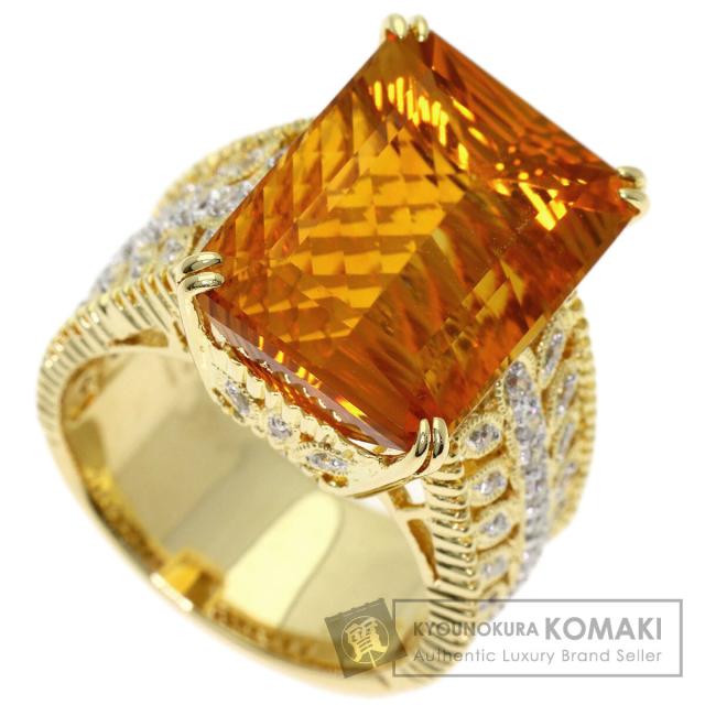 セレクトジュエリー SELECT JEWELRY シトリン ダイヤモンド リング・指輪 中古