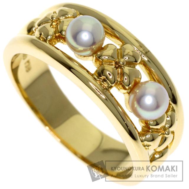 ミキモト MIKIMOTO パール 真珠 リング・指輪 K18イエローゴールド レディース 中古