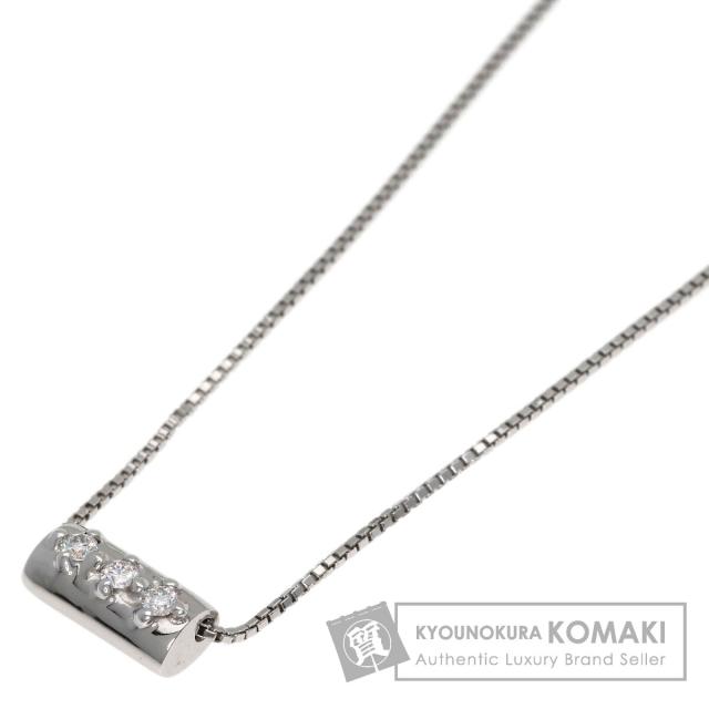 グッチ GUCCI ディアマンティッシマ ダイヤモンド ネックレス K18ホワイトゴールド 中古