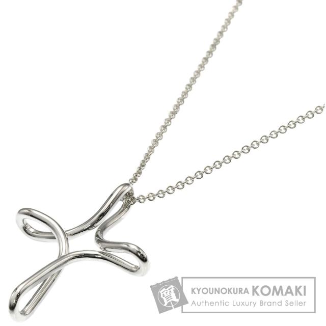 ティファニー TIFFANY&Co. オープンクロス ネックレス シルバー レディース 中古