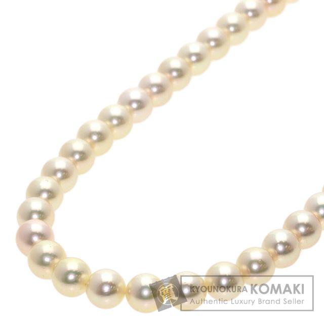 ミキモト MIKIMOTO パール 真珠 ロング ネックレス K14ホワイトゴールド レディース 中古