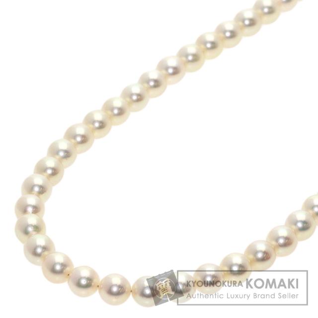 タサキ TASAKI パール 真珠 ロング ネックレス K14ホワイトゴールド レディース 中古
