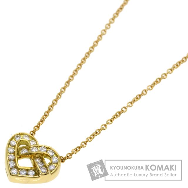 ティファニー TIFFANY&Co. ハート ダイヤモンド ネックレス K18イエローゴールド レディース 中古 76,390円