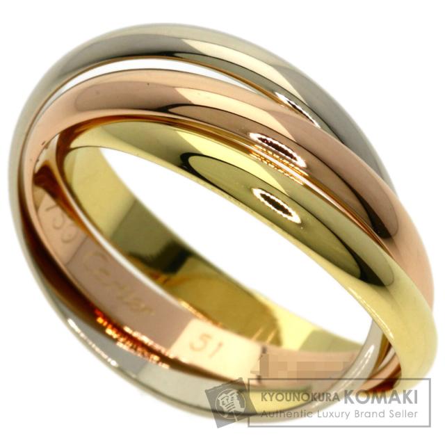 カルティエ CARTIER トリニティ SM #51 リング・指輪 K18イエローゴールド レディース 中古 101,220円