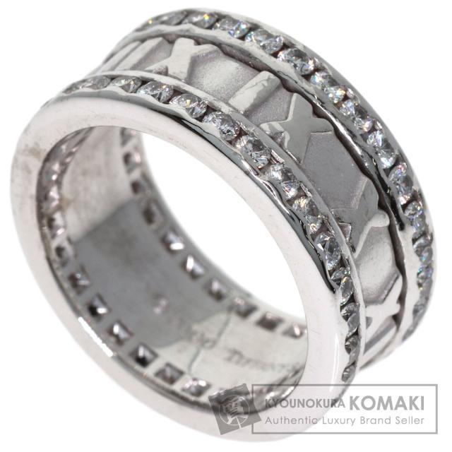 ティファニー TIFFANY&Co. アトラス エッジ ダイヤモンド リング・指輪 K18ホワイトゴールド 中古