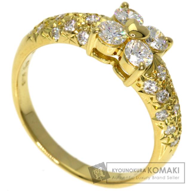 タサキ TASAKI ダイヤモンド リング・指輪 K18イエローゴールド レディース 中古