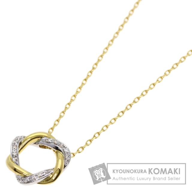 ヴァンドーム VENDOME ダイヤモンド ネックレス K18イエローゴールド レディース 中古