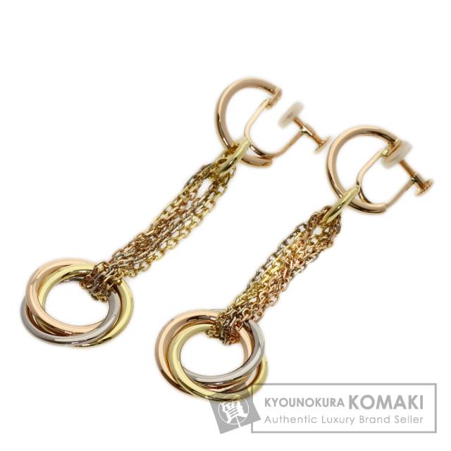 カルティエ CARTIER トリニティ ロング イヤリング K18イエローゴールド レディース 中古
