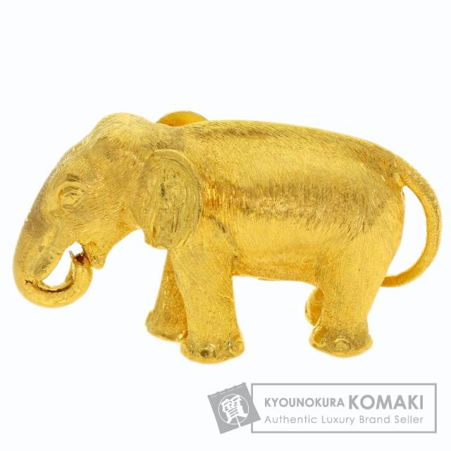 セレクトジュエリー SELECT JEWELRY 象モチーフ オブジェ K24イエローゴールド 中古