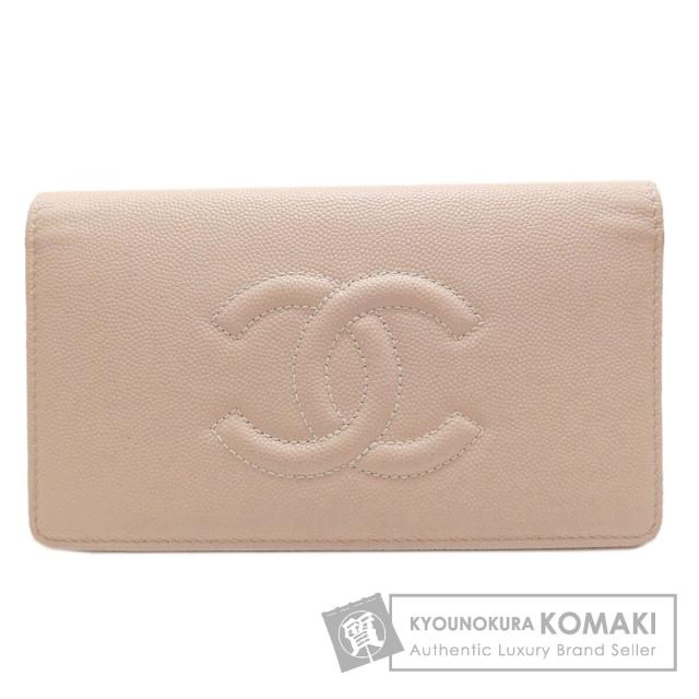 シャネル CHANEL ココマーク ゴールド金具 長財布（小銭入れあり） グレインド 中古 43,314円