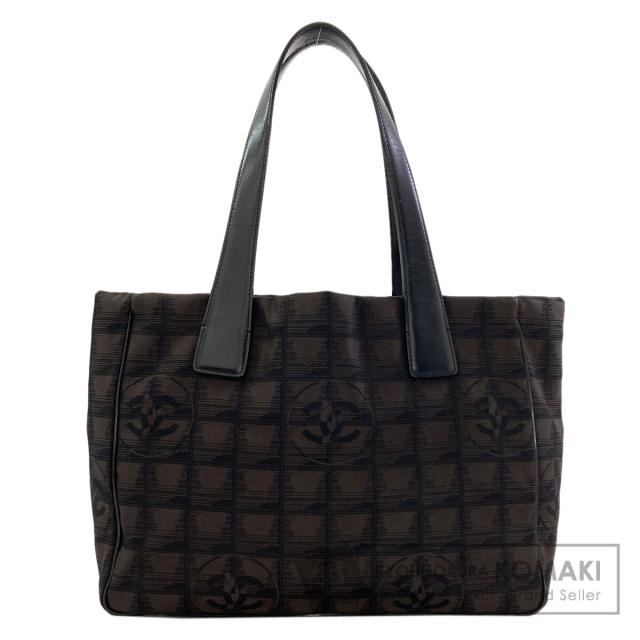 シャネル CHANEL ニュートラベルラインPM トートバッグ ナイロンジャガード レディース 中古