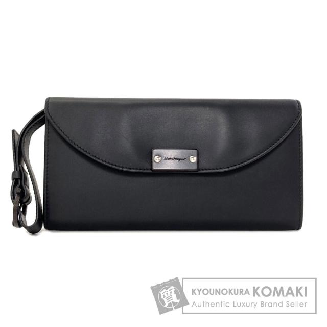 サルヴァトーレフェラガモ Salvatore Ferragamo ロゴ 長財布（小銭入れあり） レザー 中古