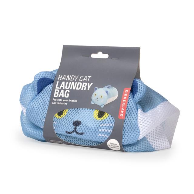 ハンディー キャット ランドリー バッグ “ブルー” キッカーランド kikkerland 洗濯ネット 【メール便可】の通販はau PAY