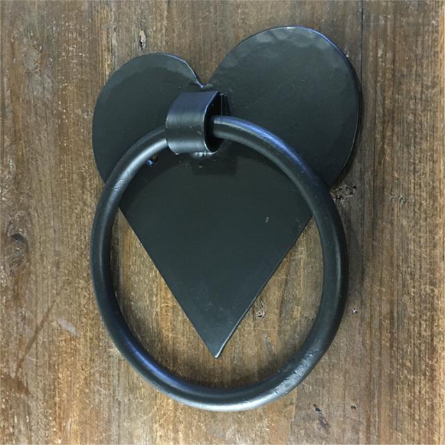 Door Knocker ドア ノッカー ハート ブラック アイアンの通販はau Pay マーケット 家具雑貨rooms
