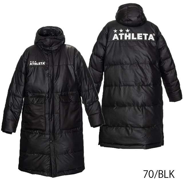 【アスレタ】 サッカー フットサル ベンチコート ロングコート 防寒 【ATHLETA2019FW】 04129｜au PAY マーケット