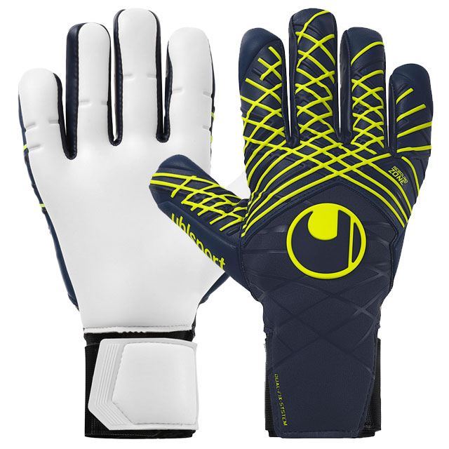 30％OFF！ ウールシュポルト サッカー キーパーグローブ プレディクション アブソルートグリップ ハーフネガティブ ネイビー ゴールキーパー用品 1011333-01