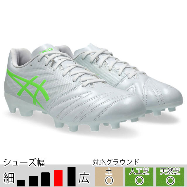 ☆予約商品 2月27日頃入荷予定☆ アシックス サッカースパイク ウルトレッツァ 3 ULTREZZA CLUB 3 ホワイト グリーン ワイドモデル 土 人工芝 天然芝 （asics2024Q3） 1101A059-750の通販は 8,910円