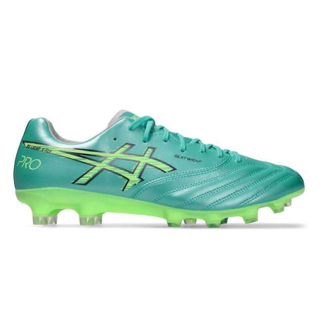 アシックス DSライト X-FLY PRO 3 グリーン サッカースパイク 土 人工芝 天然芝 asics2026Q1 1101A072-300_1