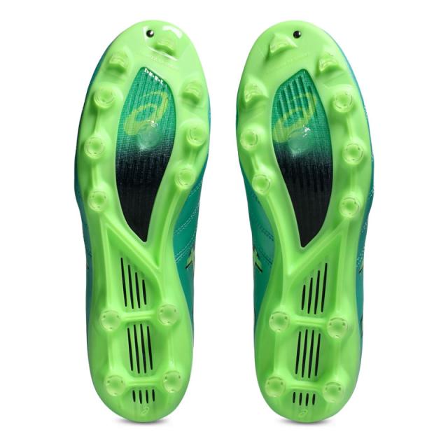 アシックス DSライト X-FLY PRO 3 グリーン サッカースパイク 土 人工芝 天然芝 asics2026Q1 1101A072-300_3