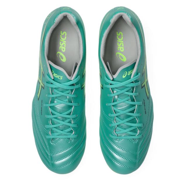アシックス DSライト X-FLY PRO 3 グリーン サッカースパイク 土 人工芝 天然芝 asics2026Q1 1101A072-300_4