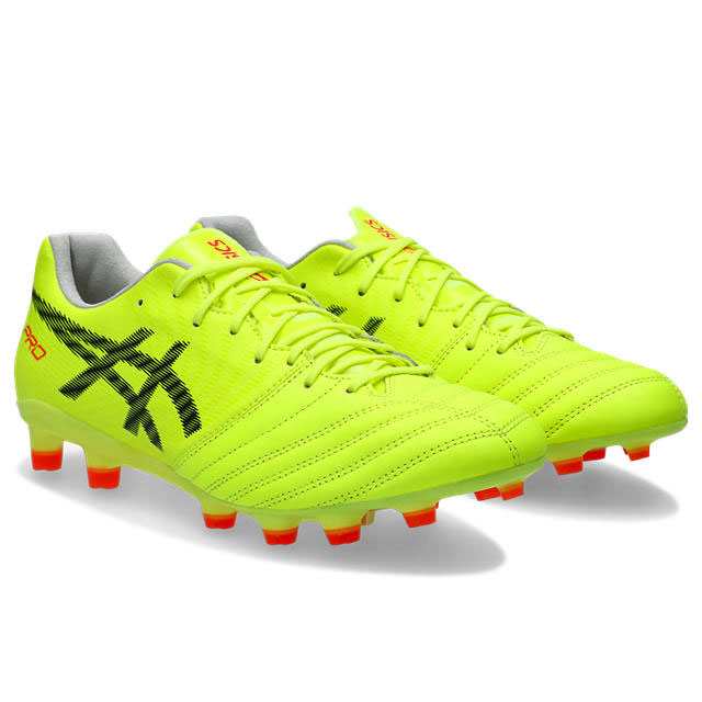 21％OFF！ アシックス サッカースパイク DS LIGHT X-FLY PRO 2 PARIS セーフティイエロー 土 人工芝 天然芝 【asics2024Q3】 1101A074-750