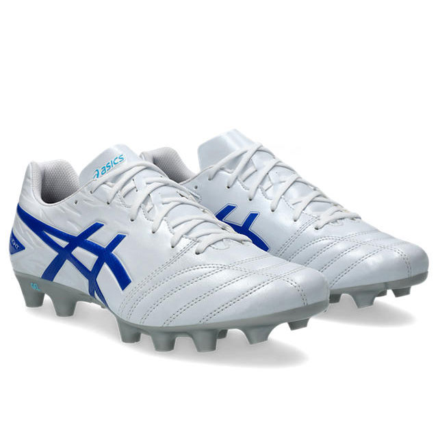 アシックス サッカースパイク DSライト CLUB ホワイト ブルー ワイドモデル 【asics2024Q1】 1103A097-100の通販は