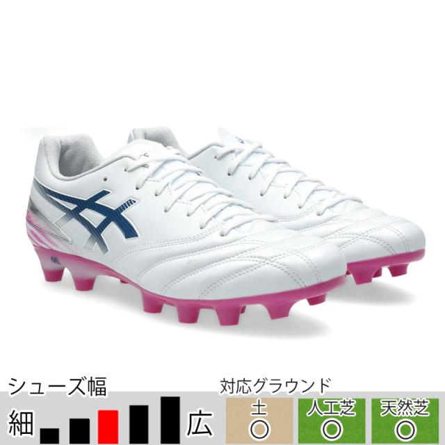 アシックス DSライト PRO ホワイト ピンク サッカースパイク 土 人工芝 天然芝 asics2026Q1 1103A126-101