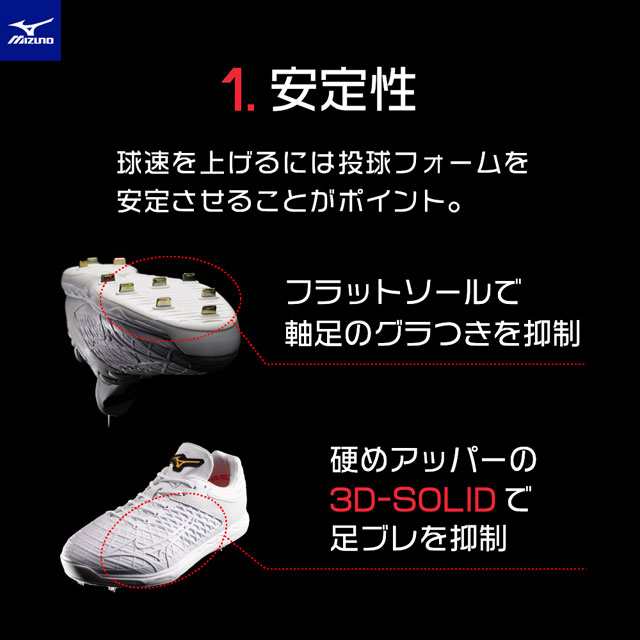 ミズノ】 野球スパイク スピードレボ エース エリート 埋め込み