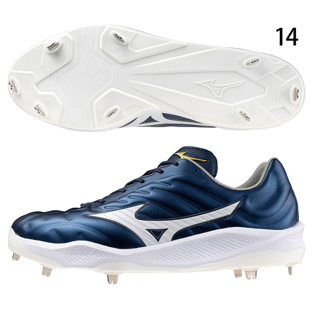 【MIZUNO PRO】クッションレボプロ 11GM243014 ネイビー　金具 MIZUNO（ミズノ） 返品送料無料 野球 スパイク 金具 大人 ミズノ公式