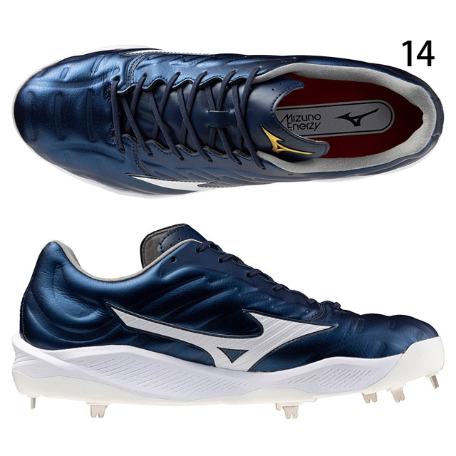 MIZUNO PRO】クッションレボプロ 11GM243014 ネイビー 金具 スパイクの