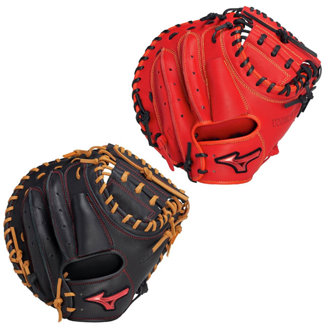 ミズノ 軟式グラブ キャッチャーミット WILL DRIVE RED IBE 25SS 野球 グローブ 一般 大人 【軟式捕手用／B-D型】 1AJCR32800