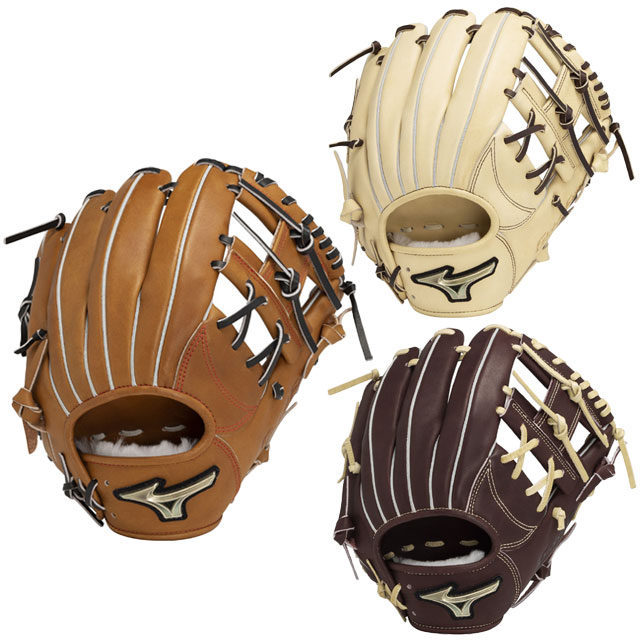 ミズノ 硬式グラブ グローバルエリート Hselection SIGNA 25SS 野球 グローブ 一般 大人 【硬式内野手用(センターポケット深め)／サイズ9】 1AJGH32513