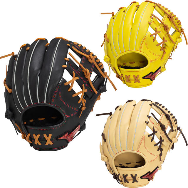 ミズノ 限定 軟式グラブ 軟式用 WILLDRIVE RED AXI 軟式内野手用：サイズ9 野球 グローブ 一般 大人 1AJGR14223