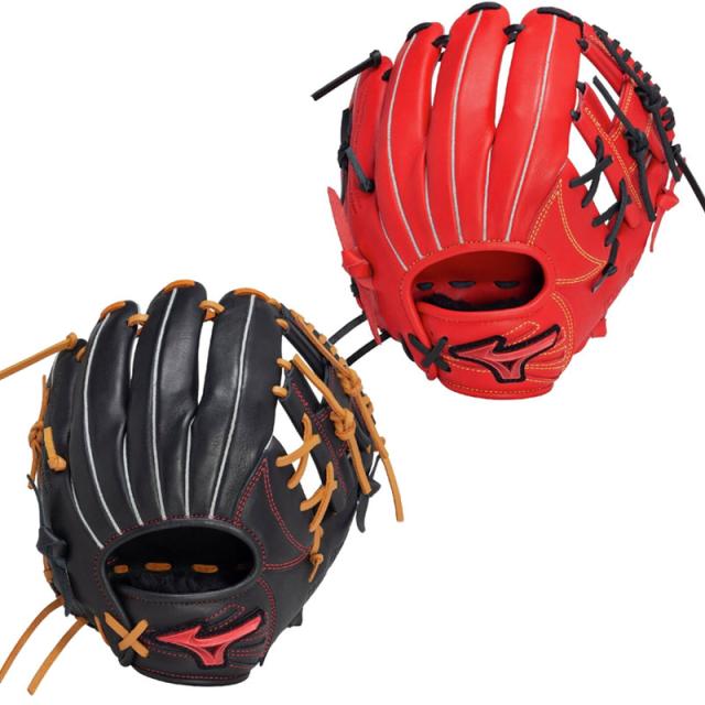 ミズノ ソフトボールグラブ WILLDRIVE RED IBE 25SS グローブ 一般 大人 【ソフト内野手向け／サイズ9】 1AJGS32413