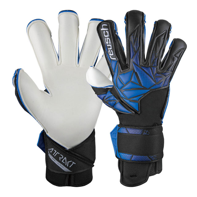 ロイシュ サッカー キーパーグローブ アトラクト リグリップ ブラック エレクトリックブルー ゴールキーパー用品 【reusch】 5470555-7737 ※返品・交換・キャンセル不可商品