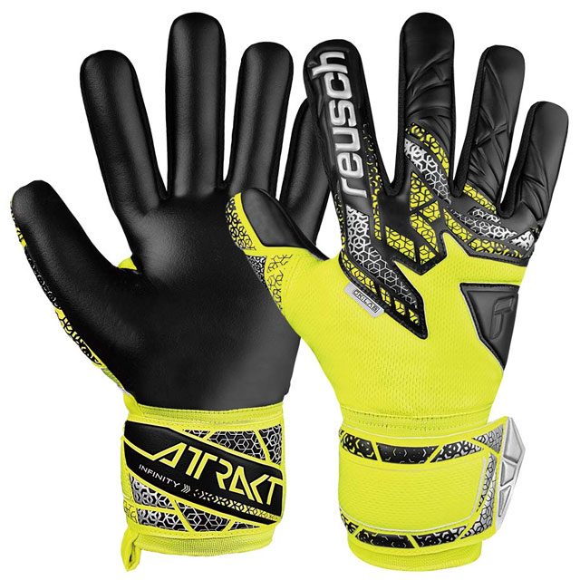 ロイシュ サッカー キーパーグローブ アトラクト インフィニティ NC セイフティイエロー ゴールキーパー用品 reusch 5560725-2025