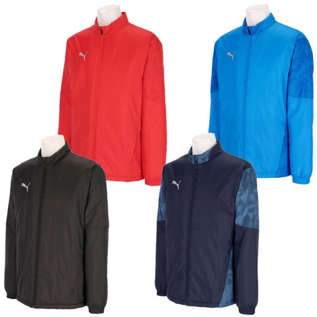 プーマ サッカー フットサル TEAMCUP パデット ウーブン ジャケット ウインドブレーカー フルジップ 撥水 防風 中綿 660402
