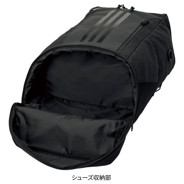 アディダス サッカー フットサル リュック バックパック ボール用デイパック 40L ブラック レインカバー付き かばん バッグ ADP48_3