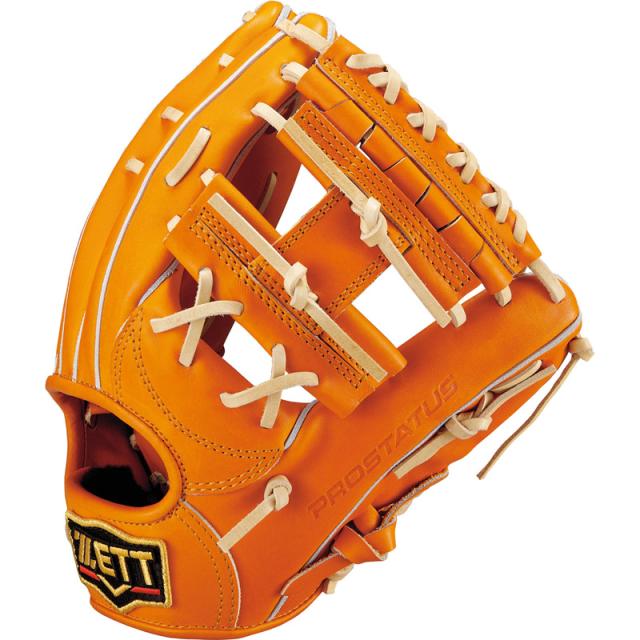 ZETT PROSTATUS 源田モデル　硬式内野手用グローブ　ディープオレンジ ZETT ゼット 限定 野球 硬式 グローブ プロステイタス SE 内野手用