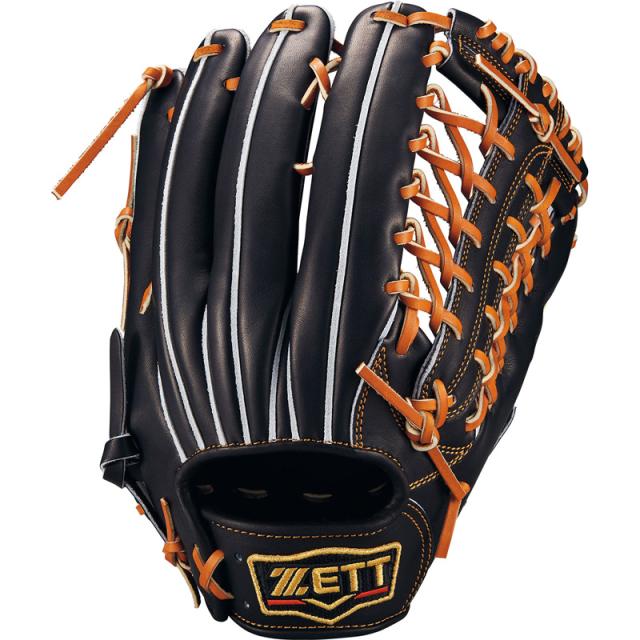 ZETT 外野手グローブ(左利き用) 黒 ゼット（ZETT）（メンズ）硬式 グローブ グラブ 外野手用 野球