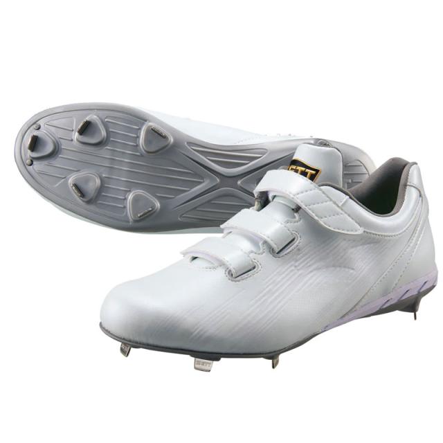 ＺＥＴＴ ゼット 金具スパイク 埋め込みスパイク ネオステイタスWMB 25FW ベルト式 ベルクロ 野球スパイク 白スパイク 白スパ 埋込 一般 大人 BSR2218 BSR2218WMB-1111